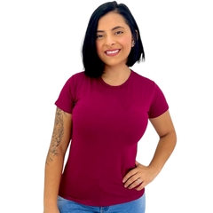 Blusa Blusinha Feminina Camiseta Baby Look Camisa Basica Lisa - loja online