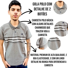 Camiseta Polo Masculina Gangster Colarinho Importada Premium - loja online