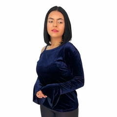 Blusinha Blusa Feminina Manga Longa Morcego Camurça Inverno na internet