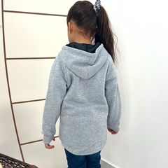 Blusa Casaco Moletom Menina Flanedado Aberto Com Ziper - comprar online