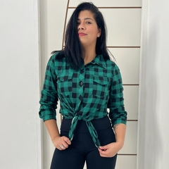 Blusa Camisa Xadrez Feminina Manga Longa Festa Junina - loja online