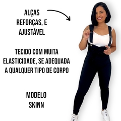 Macacão Jardineira Calça Bengaline Skinny Clochard - loja online