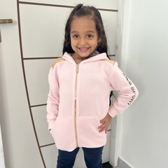 Blusa De Frio Casaco Infantil Menina Ziper Capuz Olyns na internet