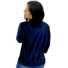 Blusa De Frio Feminina Aveludada Manga Longa Gola Careca