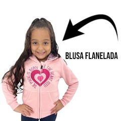 Blusa De Moletom Frio Menina Aberta Capuz Estilosa Top - ANJ MODAS