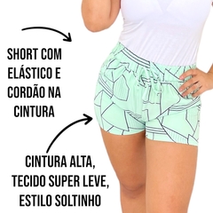 Short Feminino Soltinho Mulher Curto Cintura Alta Importado - loja online