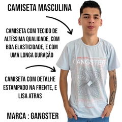 Imagem do Camiseta Masculina Gansgster Malha Premium Gola Careca