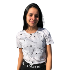 BLUSINHA T-SHIRT ESTILO CROPPED