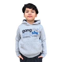 Blusa Moletom Infantil Premium Fechada Com Touca Gangster