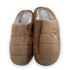 Pantufa Unissex Chinelo Pelucia Solado Borracha Inverno Urso - ANJ MODAS