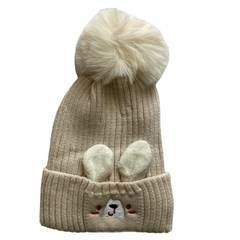 Touca Gorro De Pompom Infantil Criança Frio Fofinha Coelho - ANJ MODAS