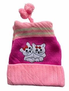 Kit 3 Touca Gorro Pompom Infantil Menina Criança Variada