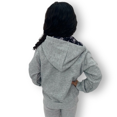 Blusa Moletom Infantil Com Zíper Menina Fashion Moda Frio - comprar online