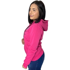 Blusa De Frio Feminina Casaco Moletom Flanelada Ziper Capuz - loja online