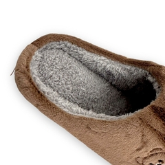 Pantufa Unissex Chinelo Pelucia Solado Borracha Inverno Urso - loja online