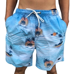 BERMUDA MASCULINA SHORT PRAIA COM ELÁSTICO PREMIUM GANGSTER