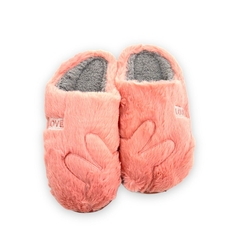 Pantufa Chinelo Emborrachada Feminina Conforto Frio Love - ANJ MODAS