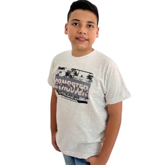 Camiseta Menino Juvenil Gola Redonda Estampada Gangster - comprar online