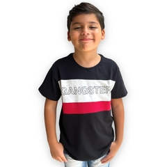 Camiseta Infantil Menino De Marca Gola Careca Estilosa - ANJ MODAS