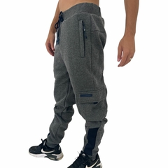 Calça Moletom Masculina Cargo Gangster Com Punho Caminhada