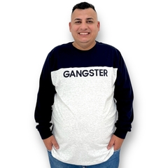 Camiseta Manga Longa Masculina Gangster Original Plus Size - loja online