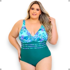 Maio Plus Size Body Feminino Praia T Grande Alça Reforçada