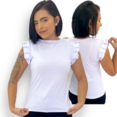 Blusinha Feminina Caneladinha Manguinha Morcego Sem Bojo