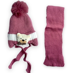 Kit Touca+Cachicol+Infantil Menino Menina Inverno Quentinha - ANJ MODAS