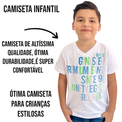 Camiseta Infatil Menino Gangster Gola Redonda Linha Premium - loja online