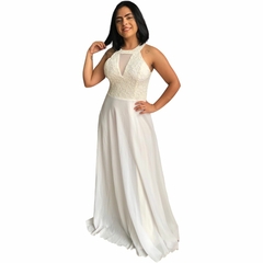 Vestido Longo Madrinha Formatura Festas Busto Discreto Top