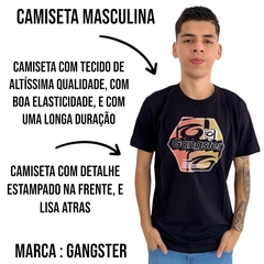 Camiseta Masculina Gansgster Malha Premium Gola Careca - comprar online