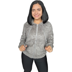 Imagem do Blusa De Frio Feminina Pelinho Casaco Felpudo Insta Top Luxo