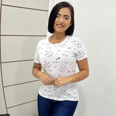 Blusinha Feminina T-shirt importada Baby Look Premium na internet