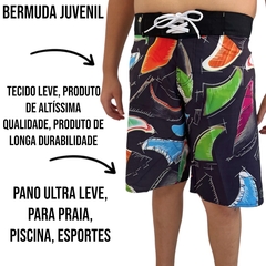 Bermuda Agua Elastano Juvenil Menino Esporte Ultra Leve - ANJ MODAS