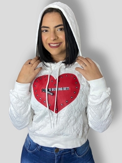 Blusa Moletom Feminina Cropped Com Capuz Premium