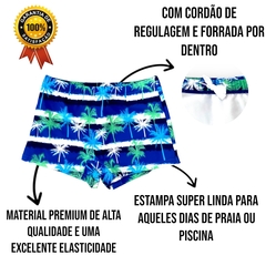 Sunga Box Boxer Juvenil Menino Shortinho Estampado Piscina - loja online