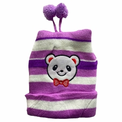 Kit 3 Touca Gorro Pompom Infantil Menina Criança Variada - comprar online