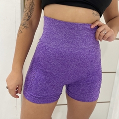 Short Legging Academia Levanta Bumbum Sem Costura Detalhada - comprar online