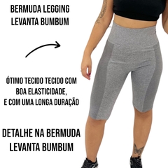 Imagem do Bermuda Sem Costura Levanta Bumbum Modeladora Academia