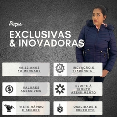 Casaco Feminina Jaqueta Dupla Face Veste Dois Lado Pelinho - comprar online