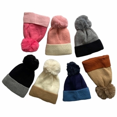 Touca Gorro De Pompom Infantil Criança Frio Fofinha Toca