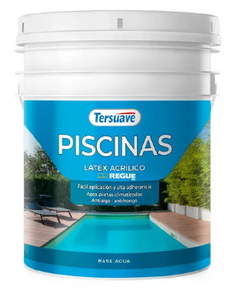 Pintura para pileta en base acuosa blanca