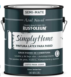 Azul Naval Latex Interior Simply Home Semi Mate Rust Oleum