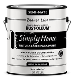 Blanco Latex Interior Simply Home Semi Mate Rust Oleum