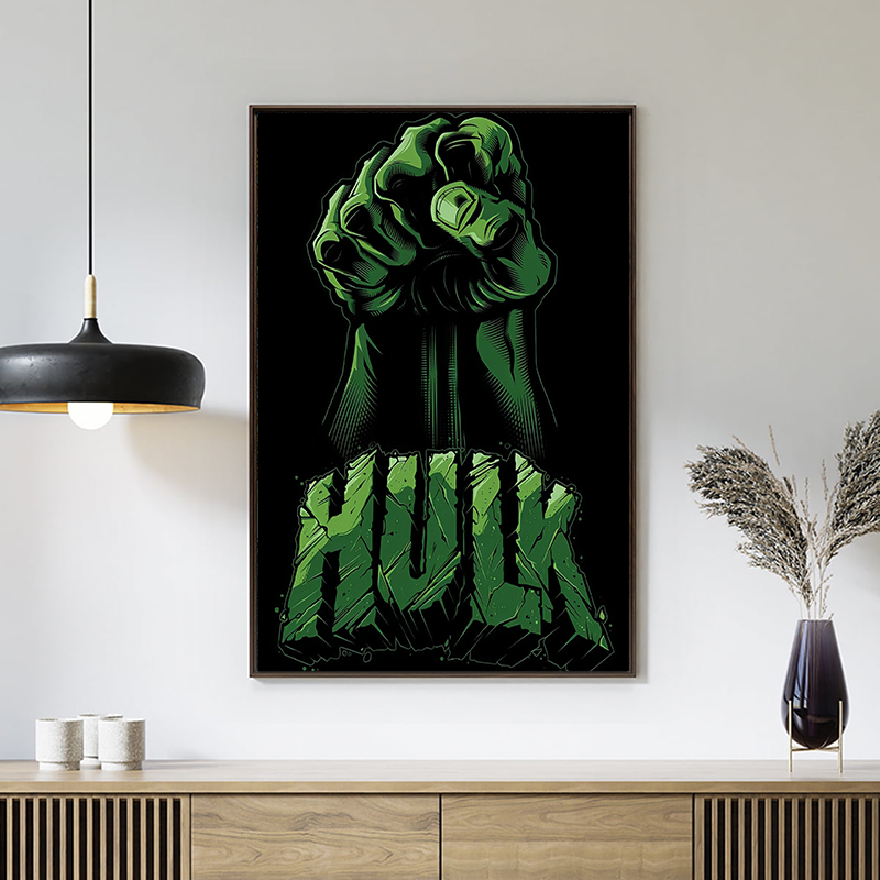 Quadro Canvas The Incredible Hulk Quadrinhos Marvel 40x40cm - Zona Criativa  - Quadro e Pôster Decorativo - Magazine Luiza