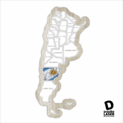 PROVINCIAS PARA MAPA ARGENTINA EN FOTOS - DISEÑO LASER