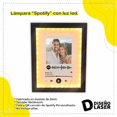 Cuadro Lampara Spotify con luces. - comprar online