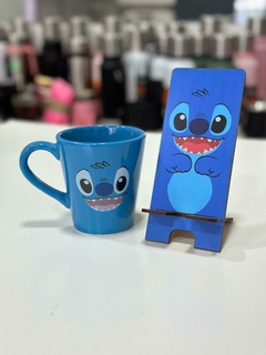 COMBO Taza ceramica personajes Stitch+ Portacelular en internet