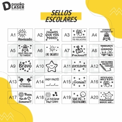 Set de sellos docente - Personalizado - Español - comprar online