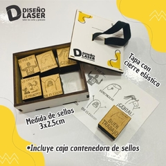 Set de sellos docente - Personalizado - Español